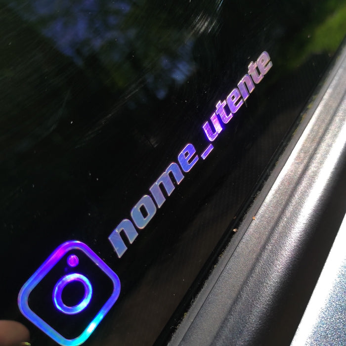 Adesivo Per Auto Nome Utente Personalizzato Personalizzato Instagram - Foto 6